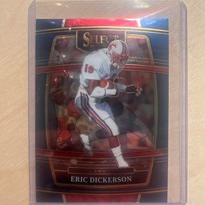 2022 Select Draft Picks Football Blue Parallel #71 - Eric Dickerson - Rams